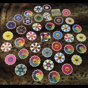Sticker LOT of 40 Daisy Smiley Faces Fun NEW!